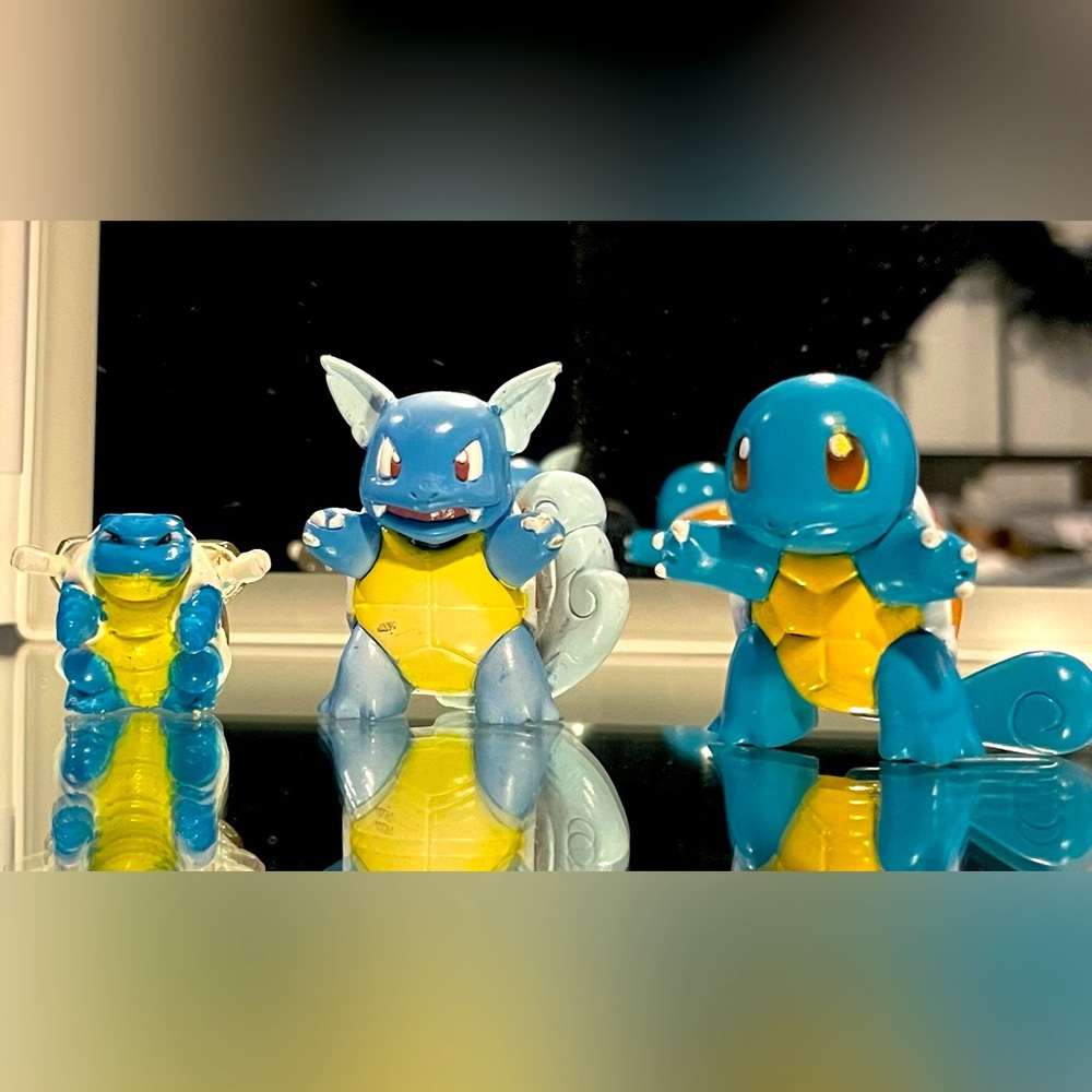 VTG SQUIRTLE WARTORTLE & BLASTOISE Pokémon Auldey Tomy
